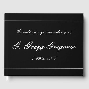 Respectable and Elegant Funeral Guest Book