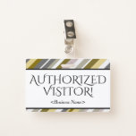 [ Thumbnail: Respectable "Authorized Visitor!" Badge ]