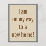 [ Thumbnail: Respectable, Clean & Simple New-Home Postcard ]