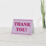 [ Thumbnail: Respectable, Clean "Thank You!" Card ]