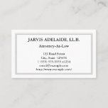 [ Thumbnail: Respectable, Conservative & Plain Business Card ]