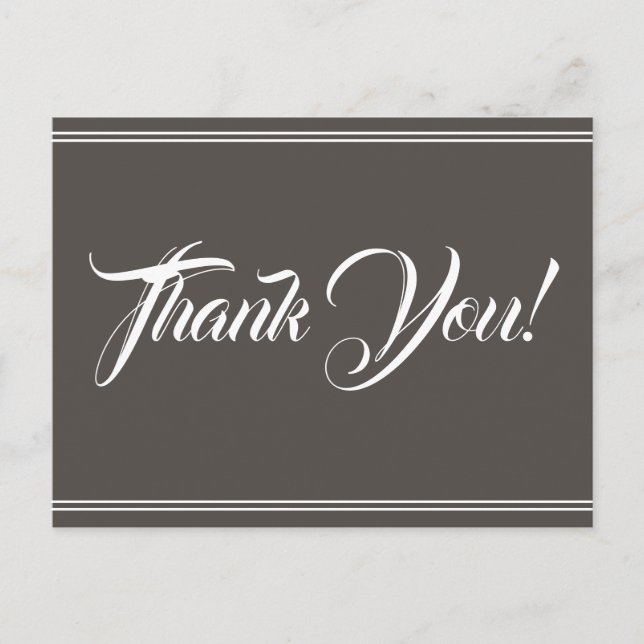 Respectable & Dapper "Thank You!" Postcard (Front)