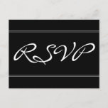 [ Thumbnail: Respectable & Elegant "RSVP" Postcard ]
