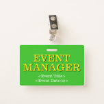 [ Thumbnail: Respectable "Event Manager" Badge ]