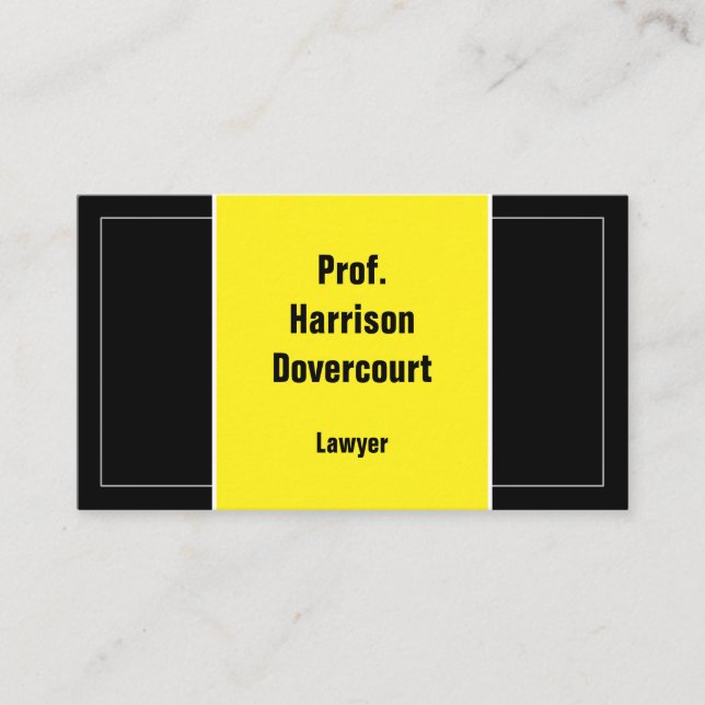 Respectable, Humble & Professional Business Card (Front)