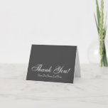 [ Thumbnail: Respectable, Luxurious "Thank You!" Card ]