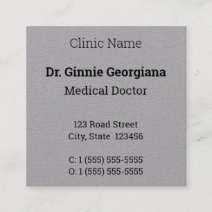 Respectable, Medical Professional Business Card