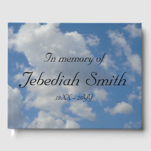 Respectable & Plain Funeral/Memorial Guestbook