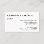 [ Thumbnail: Respectable & Plain Professional Business Card ]