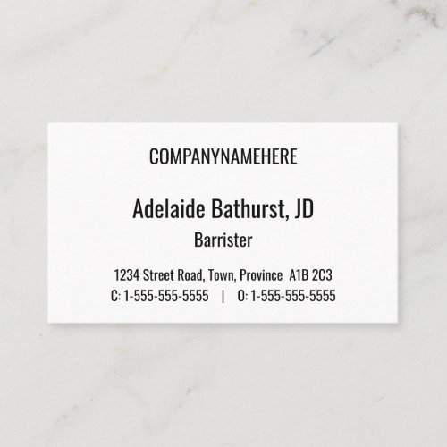 Respectable Professional Lawyer Business Card