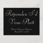 [ Thumbnail: Respectable "Répondez S’Il Vous Plaît" Postcard ]