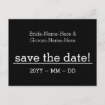 [ Thumbnail: Respectable "Save The Date!" Postcard ]