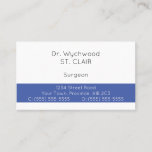 [ Thumbnail: Respectable, Simple, Healthcare Specialist Card ]