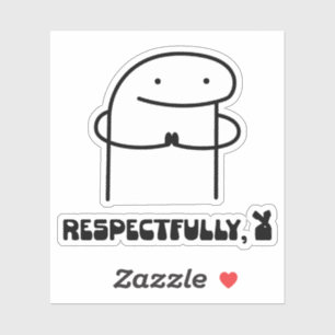Respectfully No in Arabic Funny Sticker