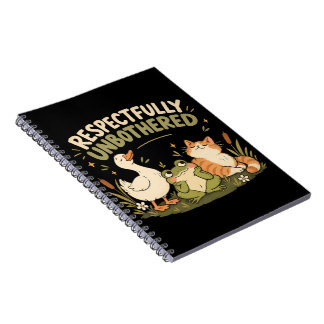 Respectfully Unbothered - Spiral Notebook