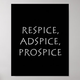 Respice adspice prospice poster