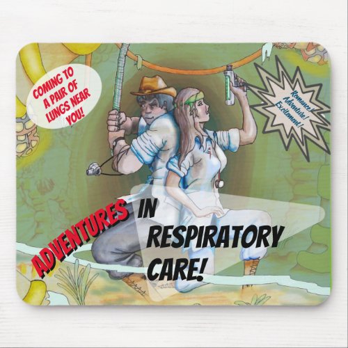 Respiratory Care Adventure Movie Poster Mouse Pad