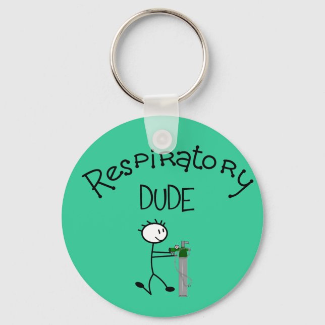 Respiratory DUDE T-Shirts & Gifs Keychain (Front)