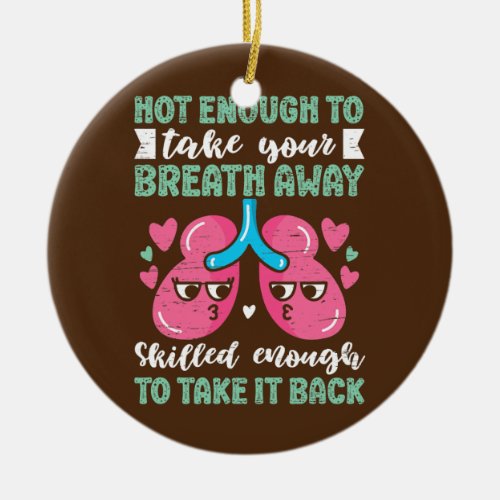 Respiratory Lungs Therapy RT Respiratory Ceramic Ornament