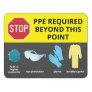 Respiratory Precautions PPE Required Door Sign