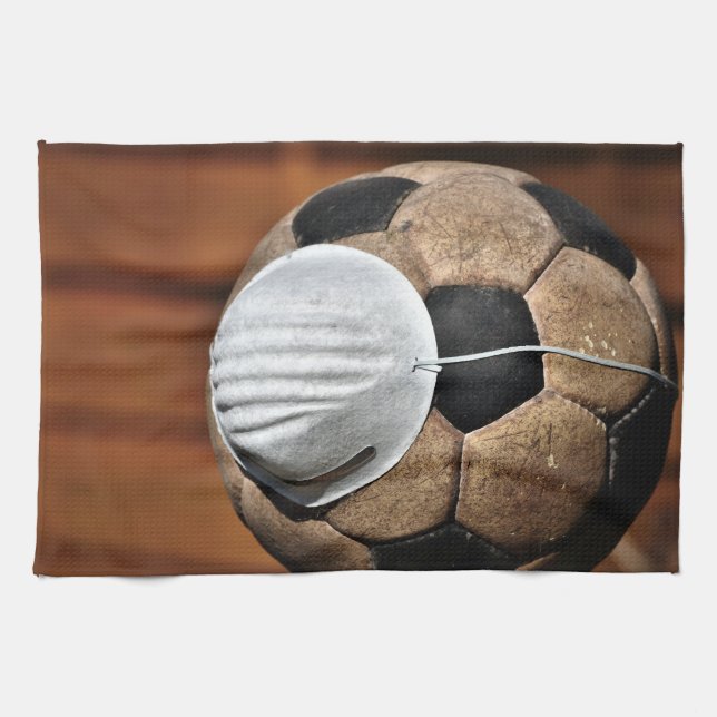 Respiratory Soccer Covid Protection Kitchen Towel (Horizontal)