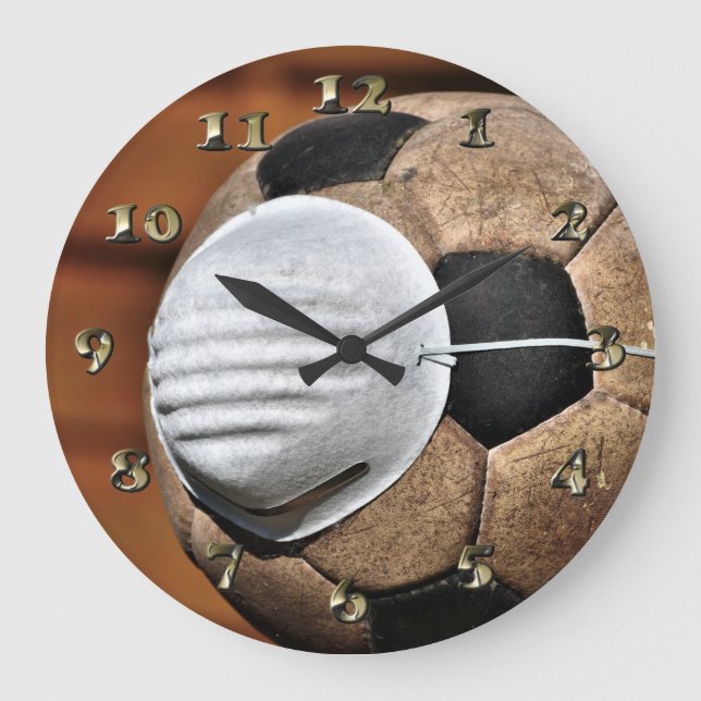 Respiratory Soccer Covid Protection Large Clock (Front)
