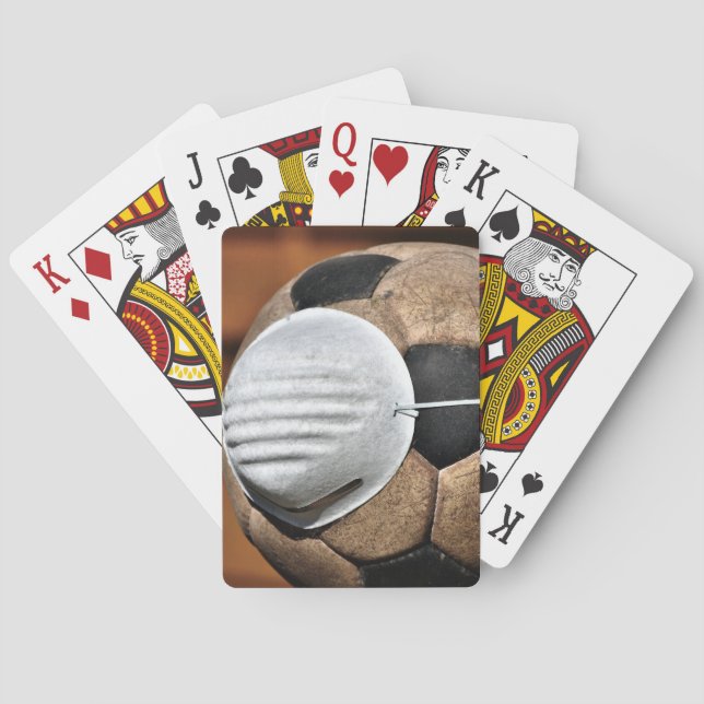 Respiratory Soccer Covid Protection Poker Cards (Back)