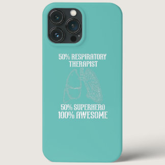 Respiratory Superhero Lungs Therapy RT iPhone 13 Pro Max Case