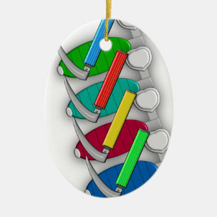 Respiratory Therapist Art Gifts Ceramic Ornament