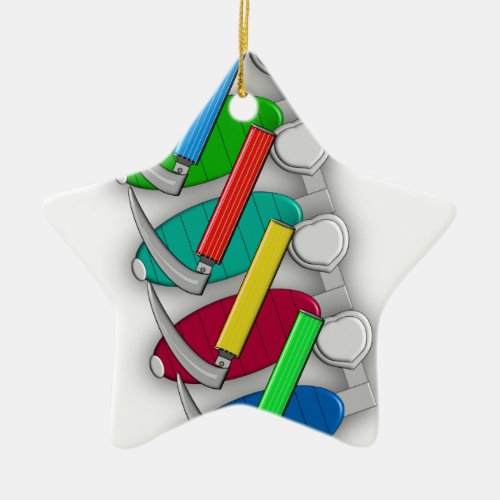 Respiratory Therapist Art Gifts Ceramic Ornament