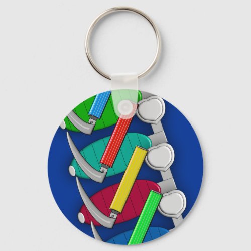 Respiratory Therapist Art Gifts Keychain
