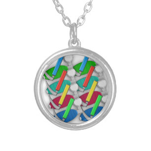 Respiratory Therapist Art Gifts Silver Plated Necklace
