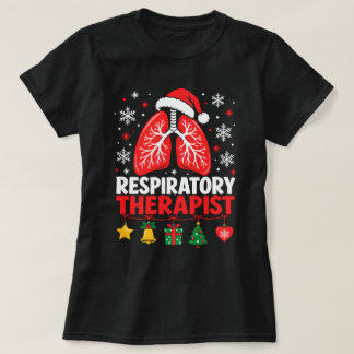 Respiratory Therapist Christmas T-Shirt Funny Holi