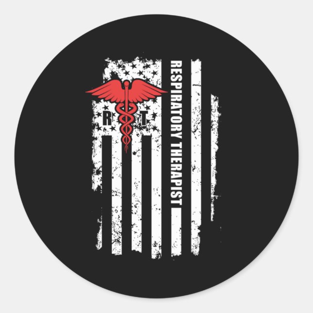 Respiratory Therapist CNA Certified Nursing Assist Classic Round Sticker (Front)