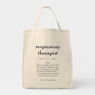 Respiratory Therapist Definition Thank You Gift Tote Bag