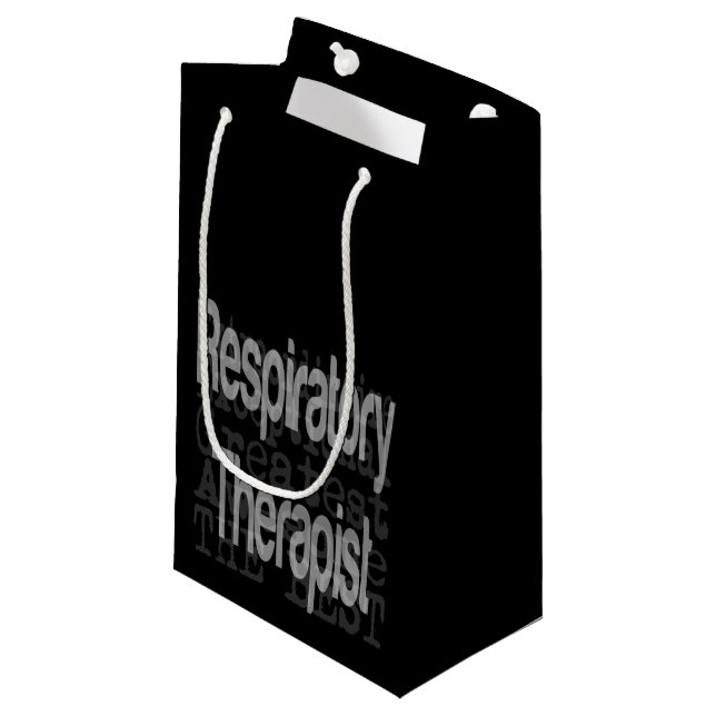 Respiratory Therapist Extraordinaire Small Gift Bag (Front Angled)