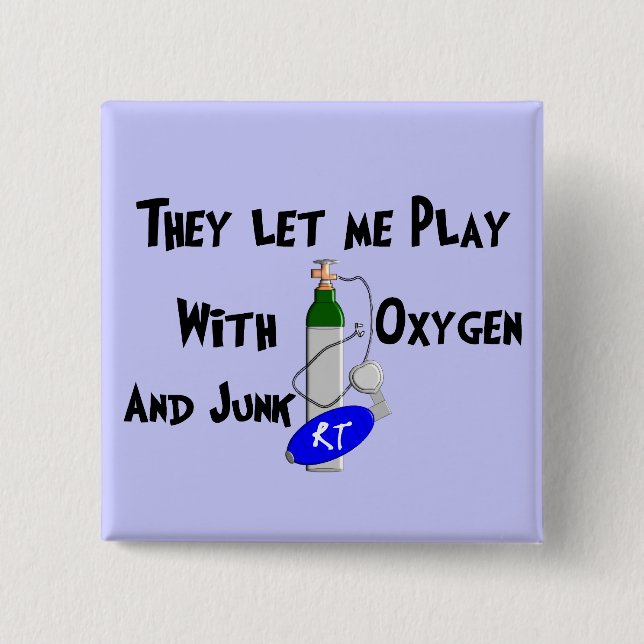 Respiratory Therapist Funny Gifts Button (Front)