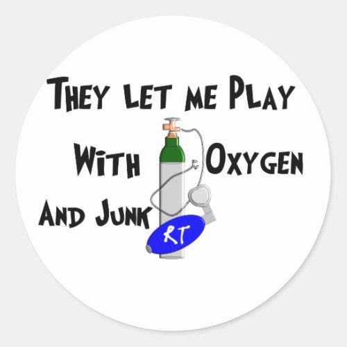 Respiratory Therapist Funny Gifts Classic Round Sticker