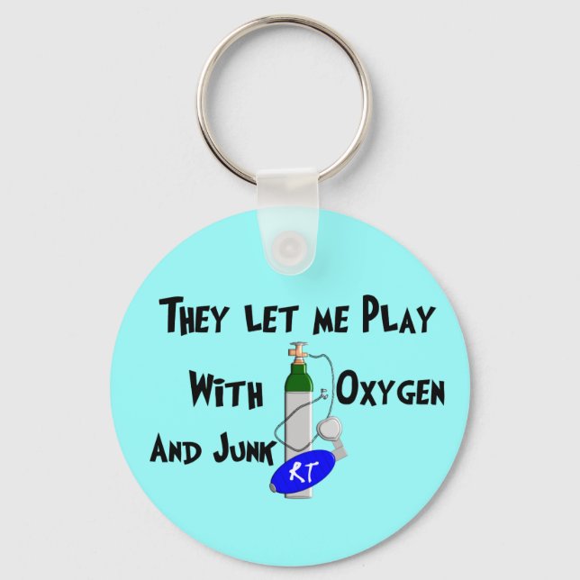 Respiratory Therapist Funny Gifts Keychain (Front)