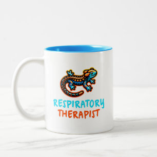 Respiratory Therapist Gecko T-shirt Two-Tone Coffee Mug