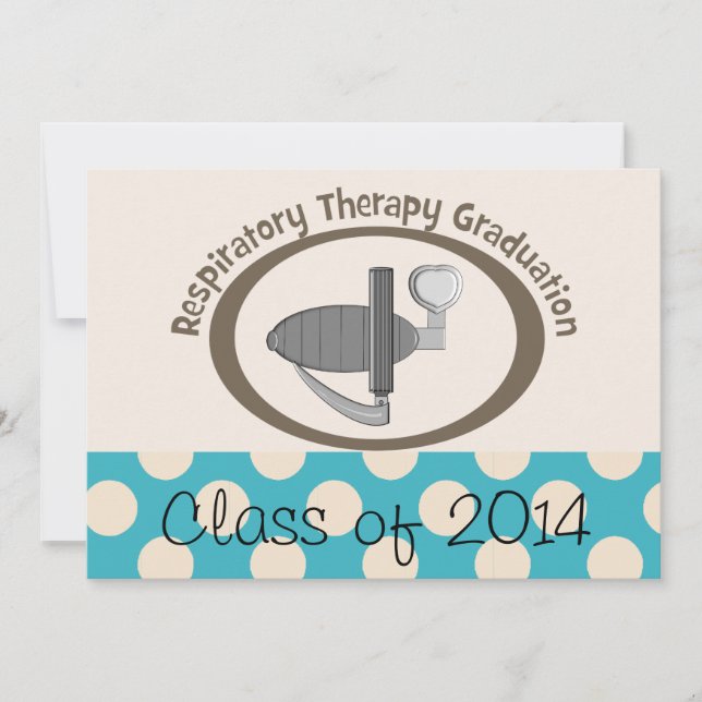 Respiratory Therapist Graduation Invitations 2014 (Front)
