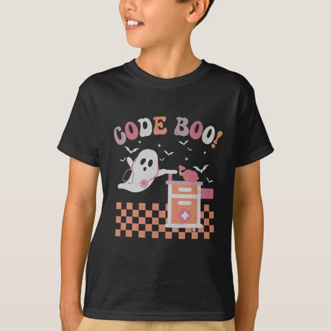 Respiratory Therapist Halloween Code Boo Spooky Re T-Shirt (Front)