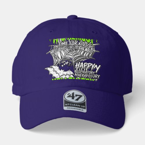 Respiratory Therapist Halloween Spider Web Design_ 47 Brand Hat