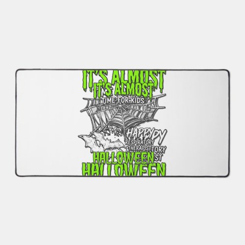 Respiratory Therapist Halloween Spider Web Design_ Desk Mat