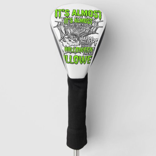 Respiratory Therapist Halloween Spider Web Design_ Golf Head Cover