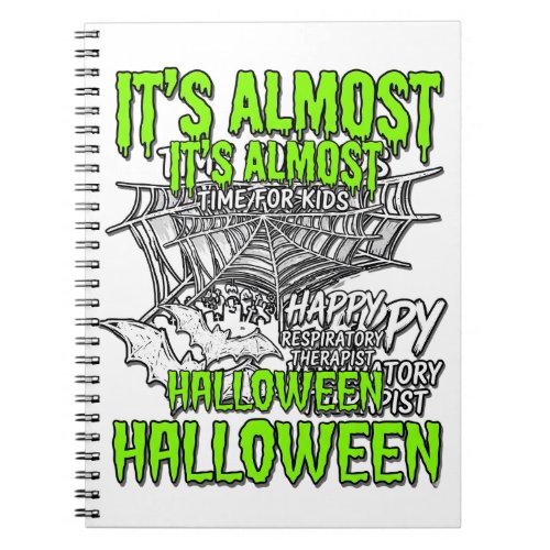 Respiratory Therapist Halloween Spider Web Design_ Notebook