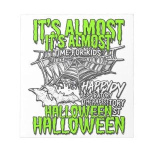 Respiratory Therapist Halloween Spider Web Design_ Notepad