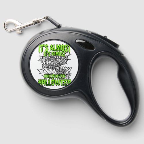 Respiratory Therapist Halloween Spider Web Design_ Retractable Pet Leash