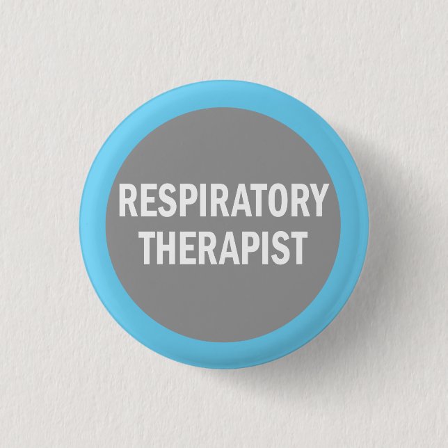 Respiratory Therapist identification badge Pinback Button (Front)