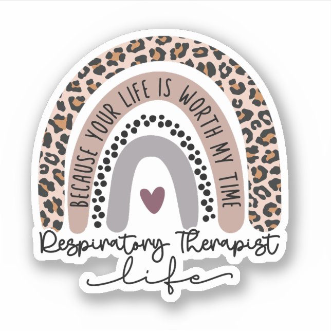 Respiratory Therapist Life, Respiratory Therapy RT Sticker (Front)